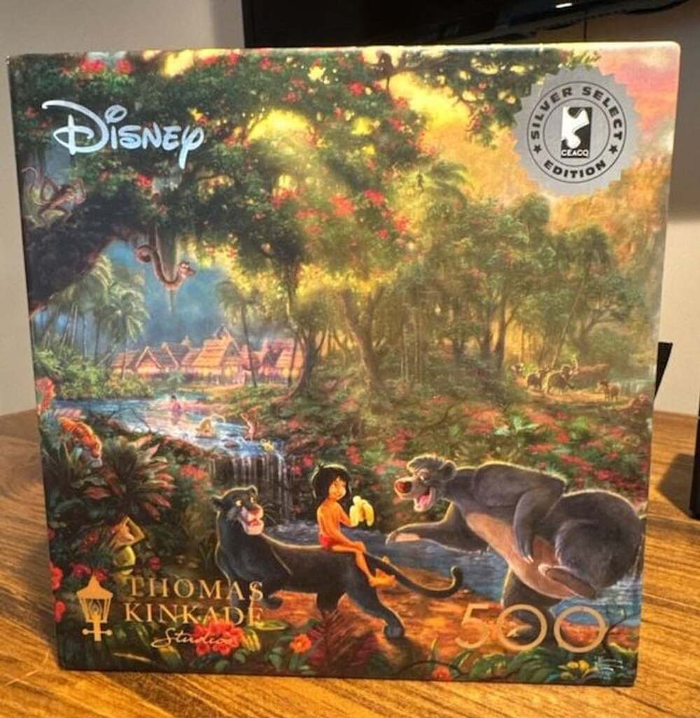 Ceaco Thomas Kinkade Disney Silver Select The Jungle Book 500 Piece Puzzle